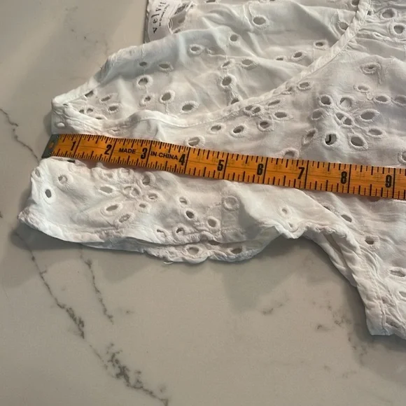 White Flowy Eyelet Dress with Slip by Velvet Graham & Spencer - Picture 9 of 10